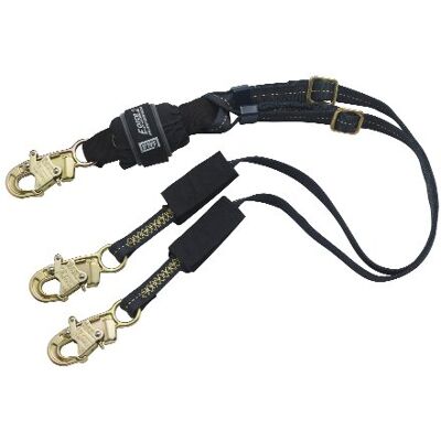 3M DBI-SALA EZ-Stop Force2 1246320 smycz amortyzująca wstrząsy, regulowany pasek Nomex/Kevlar, 100% taśma mocująca, karabińczyk na wszystkich końcach x 1,8 m, czarna 3M DBI-SALA EZ-Stop Force2 1246320 smycz amortyzująca wstrząsy, regulowany pasek Nomex/Kevlar, 100% taśma mocująca, karabińczyk na wszystkich końcach x 1,8 m, czarna