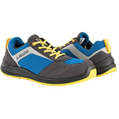 FTW0545BYS1P Bellota Męskie Buty Robocze Ochronne Flex Nitro S1p Blue / , szare/niebieskie/żółte, rozm. 45, szary, niebieski, żółty, 45 EU Weit FTW0545BYS1P Bellota Męskie Buty Robocze Ochronne Flex Nitro S1p Blue / , szare/niebieskie/żółte, rozm. 45, szary, niebieski, żółty, 45 EU Weit