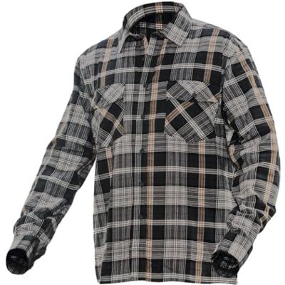 Jobman 513801-9830-8 koszula flanelowa ciemnoszara/pomarańczowa, rozmiar XXL Jobman 513801-9830-8 koszula flanelowa ciemnoszara/pomarańczowa, rozmiar XXL