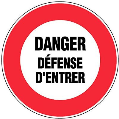 NOVAP – Panneau – niebezpieczeństwo Defense D gehen – średnica 300 mm twarda obudowa NOVAP – Panneau – niebezpieczeństwo Defense D gehen – średnica 300 mm twarda obudowa
