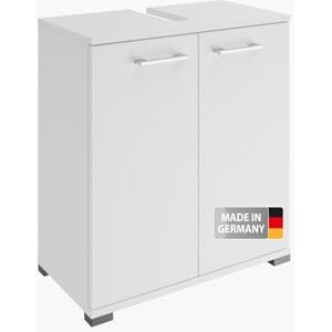 FACKELMANN Easy Szafka pod Umywalkę 60 cm, optymalnej jakości Szafka Łazienkowa o Ponadczasowym, Białym Wzornictwie, Stylowa i Nie Zajmuje Dużo Miejsca, Made in Germany, Biała FACKELMANN Easy Szafka pod Umywalkę 60 cm, optymalnej jakości Szafka Łazienkowa o Ponadczasowym, Białym Wzornictwie, Stylowa i Nie Zajmuje Dużo Miejsca, Made in Germany, Biała