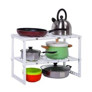 Avilia Półka pod umywalkę z 2 półkami, organizer kuchenny i łazienkowy, wielofunkcyjny, aluminiowy, biały, 31 x 49,8 x 7 cm Avilia Półka pod umywalkę z 2 półkami, organizer kuchenny i łazienkowy, wielofunkcyjny, aluminiowy, biały, 31 x 49,8 x 7 cm