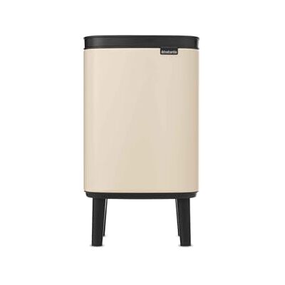 Brabantia Kosz na Śmieci Bo Waste Bin Hi 4l (Jasnobeżowy) Pojemnik na Śmieci z Pokrywką z Funkcją Soft Touch, Śmietnik z Wyjmowanym Wkładem i Uchwytem Idealny do Łazienki, Sypialni i Biura Brabantia Kosz na Śmieci Bo Waste Bin Hi 4l (Jasnobeżowy) Pojemnik na Śmieci z Pokrywką z Funkcją Soft Touch, Śmietnik z Wyjmowanym Wkładem i Uchwytem Idealny do Łazienki, Sypialni i Biura