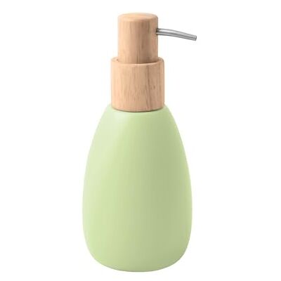 Spirella Dozownik mydła Sven z żywicy poliestrowej 260 ml do eleganckiej i praktycznej łazienki, idealny do codziennego użytku i nowoczesnego wzornictwa, matcha Spirella Dozownik mydła Sven z żywicy poliestrowej 260 ml do eleganckiej i praktycznej łazienki, idealny do codziennego użytku i nowoczesnego wzornictwa, matcha