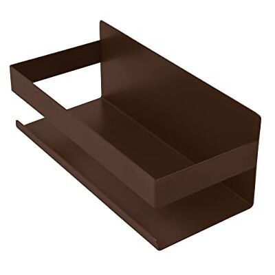 INOXLM LAVORAZIONI INOX Półka prysznicowa, Samoprzylepna półka łazienkowa narożna Organizator, półka kuchenna, półka kuchenna, uchwyt na przyprawy (brązowy) INOXLM LAVORAZIONI INOX Półka prysznicowa, Samoprzylepna półka łazienkowa narożna Organizator, półka kuchenna, półka kuchenna, uchwyt na przyprawy (brązowy)