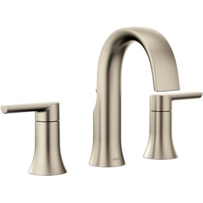 Moen TS6925 Doux Two-Handle 8-Inch Widespread Lever Handle Bathroom Faucet Trim Kit, Valve Required, Chrome Moen TS6925 Doux Two-Handle 8-Inch Widespread Lever Handle Bathroom Faucet Trim Kit, Valve Required, Chrome