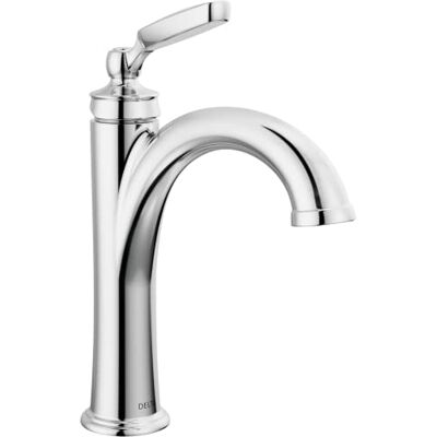 DELTA Faucet Woodhurst bateria łazienkowa z jednym otworem, chromowana bateria łazienkowa z pojedynczym uchwytem, bateria do umywalki łazienkowej, technologia uszczelnienia diamentowego, montaż DELTA Faucet Woodhurst bateria łazienkowa z jednym otworem, chromowana bateria łazienkowa z pojedynczym uchwytem, bateria do umywalki łazienkowej, technologia uszczelnienia diamentowego, montaż