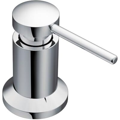 Moen 3942 dozownik mydła kuchennego montowany na blacie z butelką do wielokrotnego napełniania, chromowany, 1,125 Moen 3942 dozownik mydła kuchennego montowany na blacie z butelką do wielokrotnego napełniania, chromowany, 1,125