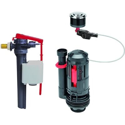 Wirquin 10724825 FLEXIFLOW zestaw podwójnego spłukiwania 3/6 L do kabla + zawór pływakowy boczny JOLLYFILL, kompatybilny ze standardowymi zbiornikami Wirquin 10724825 FLEXIFLOW zestaw podwójnego spłukiwania 3/6 L do kabla + zawór pływakowy boczny JOLLYFILL, kompatybilny ze standardowymi zbiornikami