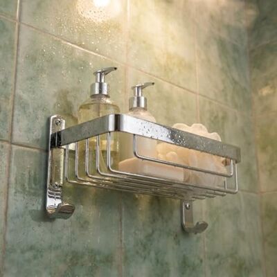 Croydex Duży kosz aluminiowy, stal nierdzewna, chrom, 12,5 x 26 x 14 cm Croydex Duży kosz aluminiowy, stal nierdzewna, chrom, 12,5 x 26 x 14 cm