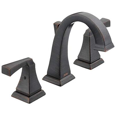 DELTA Bateria 3551-RBMPU-DST Dryden Dwa uchwyty Łazienka Szeroki Kran, Wenecki Brąz DELTA Bateria 3551-RBMPU-DST Dryden Dwa uchwyty Łazienka Szeroki Kran, Wenecki Brąz