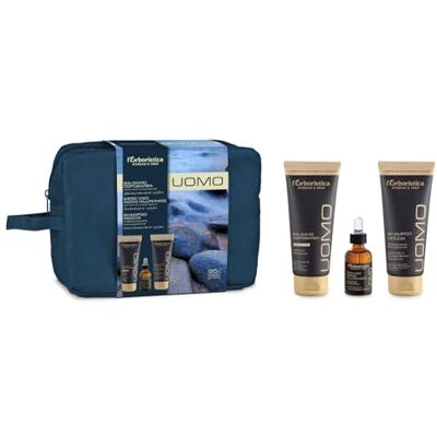 Zestaw kosmetyków Erboristica Uomo - Żel pod prysznic, Balsam po goleniu, Serum Zestaw kosmetyków Erboristica Uomo - Żel pod prysznic, Balsam po goleniu, Serum