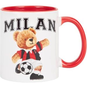 Kubek Teddy AC Milan - Dwukolorowy - Czerwony Uchwyt - Unisex Kubek Teddy AC Milan - Dwukolorowy - Czerwony Uchwyt - Unisex