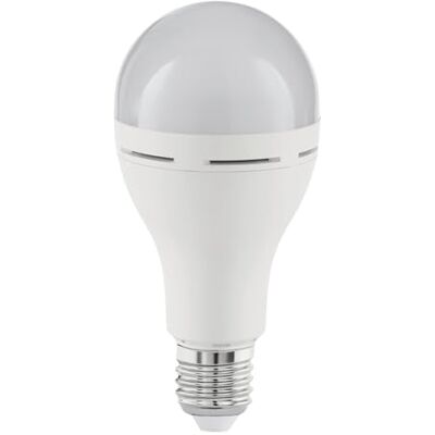 EGLO Żarówka LED E27 ze światłem awaryjnym, ładowalna bez prądu lampa awaryjna z hakiem, do awarii zasilania i na kemping, 3000 K, ciepła biel EGLO Żarówka LED E27 ze światłem awaryjnym, ładowalna bez prądu lampa awaryjna z hakiem, do awarii zasilania i na kemping, 3000 K, ciepła biel