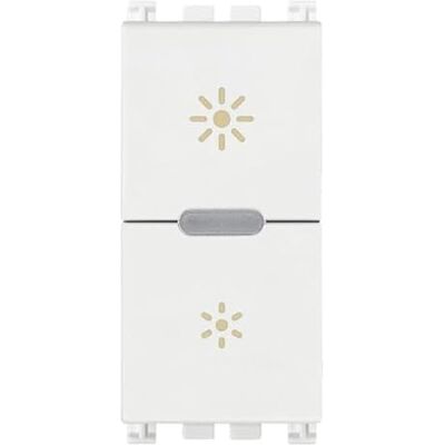 VIMAR 19595.B Arké ściemniacz WiFi do lamp żarowych i LED, transformatorów elektronicznych, kompatybilnych z asystentami głosowymi, standard Bluetooth i Zigbee, funkcja ściemniania, RGB LED, biały VIMAR 19595.B Arké ściemniacz WiFi do lamp żarowych i LED, transformatorów elektronicznych, kompatybilnych z asystentami głosowymi, standard Bluetooth i Zigbee, funkcja ściemniania, RGB LED, biały