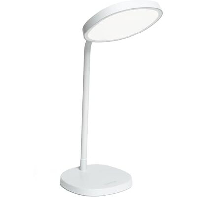 Lumie Regulowana Lampa Biurkowa LED z Terapią Jasnym Światłem, Biała Lumie Regulowana Lampa Biurkowa LED z Terapią Jasnym Światłem, Biała