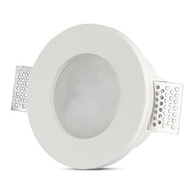 V-TAC Rama montażowa wpuszczana ze szkła gipsowego do LED GU10 VT-801RD/SQ SKU 3692 Rotondo V-TAC Rama montażowa wpuszczana ze szkła gipsowego do LED GU10 VT-801RD/SQ SKU 3692 Rotondo