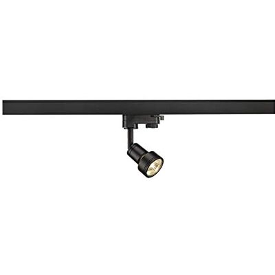 SLV Puri głowica lampy, Gu10, z adapterem 3-pinowym, maksymalnie 50 W, czarna 153560 SLV Puri głowica lampy, Gu10, z adapterem 3-pinowym, maksymalnie 50 W, czarna 153560