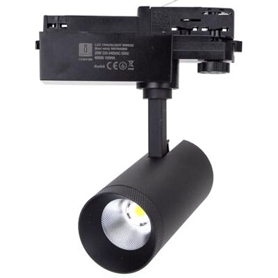 Blendend Czteroprzewodowy reflektor LED na szynę czarny 20W Blendend Czteroprzewodowy reflektor LED na szynę czarny 20W