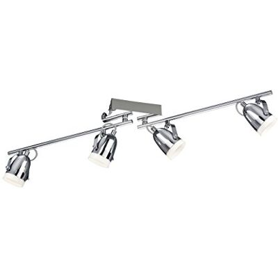 Trio Leuchten Szyna LED chromowana, szkło opal białe błyszczące 878710406 Trio Leuchten Szyna LED chromowana, szkło opal białe błyszczące 878710406