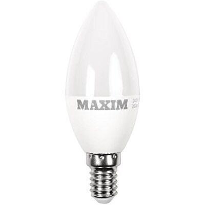 Maxim Świeca LED mała nasadka Edison (SES), E14, 6 W, zimna biel Maxim Świeca LED mała nasadka Edison (SES), E14, 6 W, zimna biel