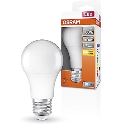 OSRAM LED Star Classic A60 LED do Gniazda E27, Kształt Gruszki, Fr, 806 Lumen, Ciepła Biała (2700K), Wymiana Konwencjonalnych Żarówek 60 W, Nieprzyciemnionych, 6-Pakowa OSRAM LED Star Classic A60 LED do Gniazda E27, Kształt Gruszki, Fr, 806 Lumen, Ciepła Biała (2700K), Wymiana Konwencjonalnych Żarówek 60 W, Nieprzyciemnionych, 6-Pakowa