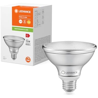 LEDVANCE Reflektor LED E27 PAR30 10W 633lm 36D 927 Bardzo ciepła biel Lepsze odwzorowanie kolorów Możliwość ściemniania odpowiednik 75W LEDVANCE Reflektor LED E27 PAR30 10W 633lm 36D 927 Bardzo ciepła biel Lepsze odwzorowanie kolorów Możliwość ściemniania odpowiednik 75W