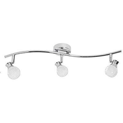 Sulion Minuit lampa LED, 3-żarówkowa, 15 W, chrom i szkło opalowe, 50,5 x 7 x 14 cm Sulion Minuit lampa LED, 3-żarówkowa, 15 W, chrom i szkło opalowe, 50,5 x 7 x 14 cm