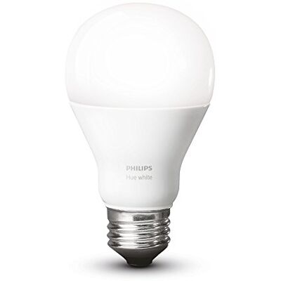 Philips Hue White A19 E27 60 W równoważna przyciemniana żarówka LED (kompatybilna z Amazon Alexa, Apple HomeKit i Google Assistant) Philips Hue White A19 E27 60 W równoważna przyciemniana żarówka LED (kompatybilna z Amazon Alexa, Apple HomeKit i Google Assistant)
