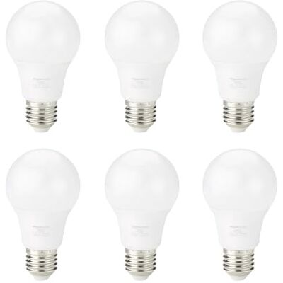 Amazon Basics żarówki LED z gwintem E27 Edisona, 8 W (odpowiednik 60 W), ciepła biel, nie nadaje się do ściemniania (6 szt.) Amazon Basics żarówki LED z gwintem E27 Edisona, 8 W (odpowiednik 60 W), ciepła biel, nie nadaje się do ściemniania (6 szt.)