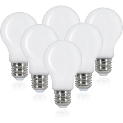 Comely Żarówki LED E27, 4 W, 3000K, 6 sztuk lamp Opalin, ciepłe, energooszczędne, trwałe, kompatybilne z domowymi lampami sufitowymi, lampami i zawieszkami Comely Żarówki LED E27, 4 W, 3000K, 6 sztuk lamp Opalin, ciepłe, energooszczędne, trwałe, kompatybilne z domowymi lampami sufitowymi, lampami i zawieszkami