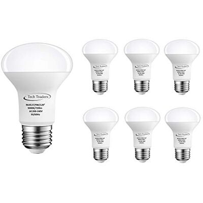 Tech Traders R63 E27 Reflektor LED żarówki punktowe 9 W, 720 lm, nieprzyciemniane ciepłe białe 3000 K Tech Traders R63 E27 Reflektor LED żarówki punktowe 9 W, 720 lm, nieprzyciemniane ciepłe białe 3000 K