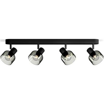 Philips Poczwórny reflektor punktowy Sleet, czarny, IP20, żarówki E14 nie wchodzą w skład zestawu Philips Poczwórny reflektor punktowy Sleet, czarny, IP20, żarówki E14 nie wchodzą w skład zestawu