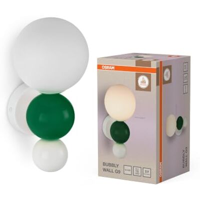OSRAM lampa zielona, stal, G9, 220-240 V Decor Bubbly, Indoor Wall Lighting, Zielony, {MY:Item, , opakowanie 1 sztuk OSRAM lampa zielona, stal, G9, 220-240 V Decor Bubbly, Indoor Wall Lighting, Zielony, {MY:Item, , opakowanie 1 sztuk