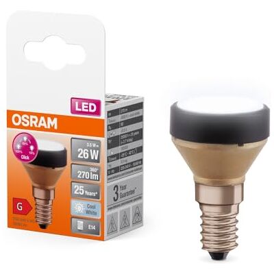 OSRAM Flat Lamp, ultra-kompaktowa i płaska lampa LED z gwintem E27, zimna biel (4000K), ekonomiczna z zużyciem 3.5W, ściemnialna w 3 stopniach za pomocą przełącznika ściennego, 6-pak OSRAM Flat Lamp, ultra-kompaktowa i płaska lampa LED z gwintem E27, zimna biel (4000K), ekonomiczna z zużyciem 3.5W, ściemnialna w 3 stopniach za pomocą przełącznika ściennego, 6-pak