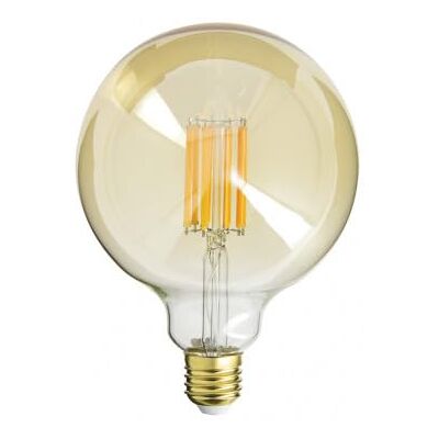 Xanlite RFDE1521B125A Żarówka LED dekoracyjna szkło bursztynowe G125, podstawa E27, 1521 lumenów, konsola. 15W (ekwiwalent 100W), 1800 Kelwinów Ciepłe białe światło Xanlite RFDE1521B125A Żarówka LED dekoracyjna szkło bursztynowe G125, podstawa E27, 1521 lumenów, konsola. 15W (ekwiwalent 100W), 1800 Kelwinów Ciepłe białe światło