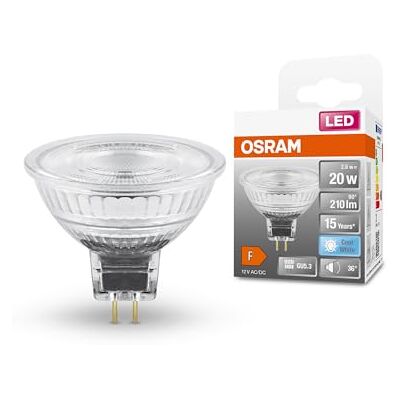 OSRAM Lampa LED z reflektorem gwiazdowym GU5.3, szkło przezroczyste, Zimna biel (4000K), 210 Lumen, zamiennik dla 20W, 1-pak OSRAM Lampa LED z reflektorem gwiazdowym GU5.3, szkło przezroczyste, Zimna biel (4000K), 210 Lumen, zamiennik dla 20W, 1-pak