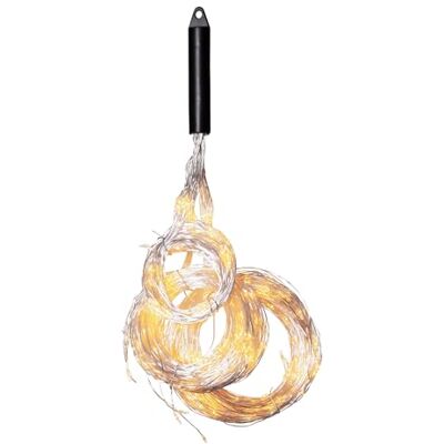 EGLO Lichterkette Dew Drop, Dekoration für Wohnzimmer und Schlafzimmer, LED-Lichterkette, silberner Stahl, transparenter Kunststoff in warmweiß, 300 cm EGLO Lichterkette Dew Drop, Dekoration für Wohnzimmer und Schlafzimmer, LED-Lichterkette, silberner Stahl, transparenter Kunststoff in warmweiß, 300 cm