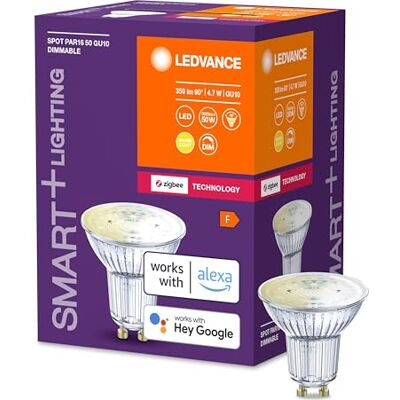 LEDVANCE SMART+ ZB Spot PAR16 Glas DIM 50 yes 4,7W/ GU10 LEDVANCE SMART+ ZB Spot PAR16 Glas DIM 50 yes 4,7W/ GU10