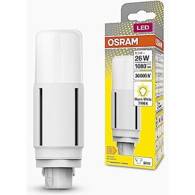 OSRAM Dulux LED D26 Vt Em, G24D, 7.5 W, 3000K, Ciepły Biały Kolor, Odpowiedni do Zastosowań Pionowych OSRAM Dulux LED D26 Vt Em, G24D, 7.5 W, 3000K, Ciepły Biały Kolor, Odpowiedni do Zastosowań Pionowych