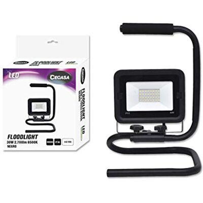 cegasa Floodlight S LED 30 W 2700 LM 6500 K IP65, czarny, standardowy cegasa Floodlight S LED 30 W 2700 LM 6500 K IP65, czarny, standardowy