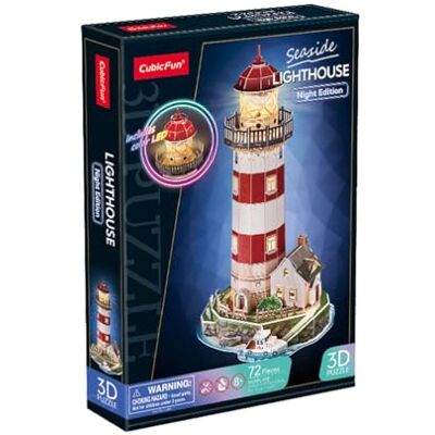 Puzzle Edycja Noc 3D Cubic Fun - Latarnia z LED Puzzle Edycja Noc 3D Cubic Fun - Latarnia z LED