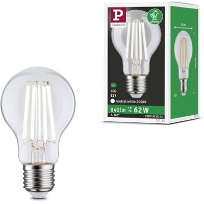 Paulmann 29125 żarówka filamentowa Eco-Line 230V LED gruszka E27 opakowanie 1 szt. 840lm 4W 4000K przezroczysty, źródło światła Paulmann 29125 żarówka filamentowa Eco-Line 230V LED gruszka E27 opakowanie 1 szt. 840lm 4W 4000K przezroczysty, źródło światła