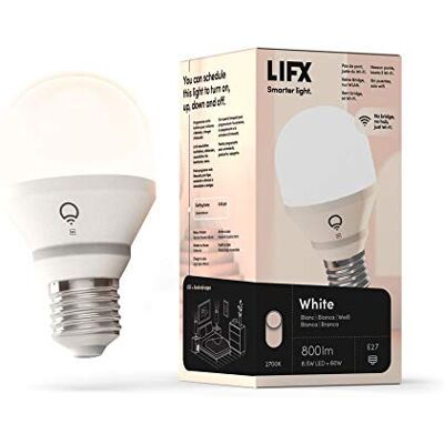 LIFX White Żarówka, Aluminium, Biały, 800 lm LIFX White Żarówka, Aluminium, Biały, 800 lm