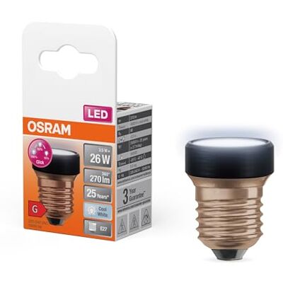 OSRAM Ultrakompaktowa designerska lampa LED Star w kolorze czarnym, zimnym białym (4000 K), bez możliwości ściemniania, wykonana z matowego tworzywa sztucznego. Oferuje moc 3,5 W / 270 lm, CRI 80, 35 OSRAM Ultrakompaktowa designerska lampa LED Star w kolorze czarnym, zimnym białym (4000 K), bez możliwości ściemniania, wykonana z matowego tworzywa sztucznego. Oferuje moc 3,5 W / 270 lm, CRI 80, 35