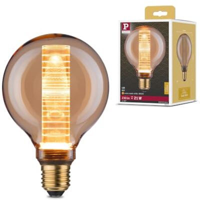 Paulmann 28603 lampa LED, G95 Inner Glow 4W, retro, szkło, 1800K, złote światło, E27 Paulmann 28603 lampa LED, G95 Inner Glow 4W, retro, szkło, 1800K, złote światło, E27