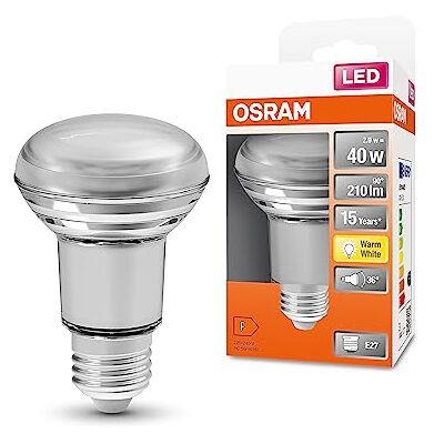 OSRAM Lampa LED R63 dla Podstawy E27, Lampa Reflektora, Gl, 210 Lumenów, Ciepła Biała (2700K), Wymiana Konwencjonalnych Żarówek 40 W, Nieprzyciemnionych, 6-Pakowa OSRAM Lampa LED R63 dla Podstawy E27, Lampa Reflektora, Gl, 210 Lumenów, Ciepła Biała (2700K), Wymiana Konwencjonalnych Żarówek 40 W, Nieprzyciemnionych, 6-Pakowa