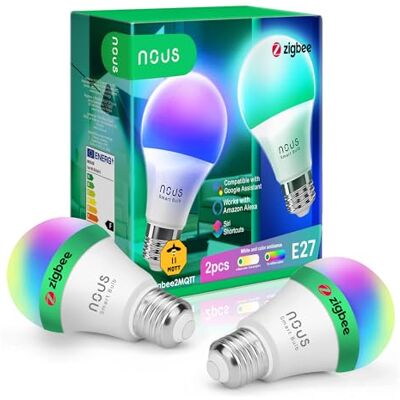 NOUS P3Z Smart ZigBee Bulb RGB E27: Inteligentna Żarówka LED z Kontrolą Kolorów NOUS P3Z Smart ZigBee Bulb RGB E27: Inteligentna Żarówka LED z Kontrolą Kolorów