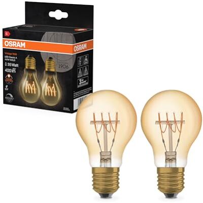 OSRAM Vintage 1906 LED CLASSIC A, B, P SLIM FILAMENT DIMMABLE 4.8W 822 Gold E27 OSRAM Vintage 1906 LED CLASSIC A, B, P SLIM FILAMENT DIMMABLE 4.8W 822 Gold E27