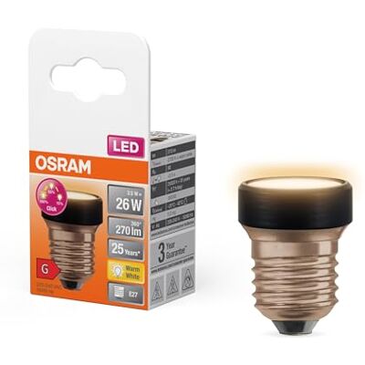 OSRAM Ultrakompaktowa designerska lampa LED Star w kolorze czarnym, ciepłym białym (2700 K), bez możliwości ściemniania, wykonana z matowego tworzywa sztucznego. Oferuje moc 3,5 W / 270 lm, CRI 80, 35 OSRAM Ultrakompaktowa designerska lampa LED Star w kolorze czarnym, ciepłym białym (2700 K), bez możliwości ściemniania, wykonana z matowego tworzywa sztucznego. Oferuje moc 3,5 W / 270 lm, CRI 80, 35